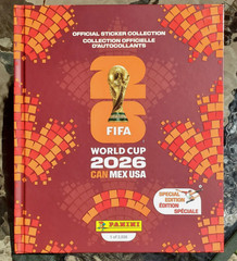 NEW 2026 PANINI STICKER ALBUM FIFA WORLD CUP HARDCOVER CANADA RED EDITION 1 OF