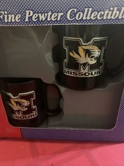 Missouri Mizzou Tigers Officially Licensed Drinkware Gift Set New-Unopened Box