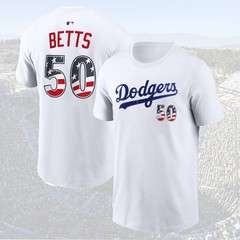 Los Angeles Dodgers USA 250 Fourth of July Name & Numb: Betts, Freeman, Yamamoto