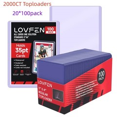 2000CT 3″x4″ Toploaders & 2000 Slevves For 35pt Sports Trading Cards 20*100Pack