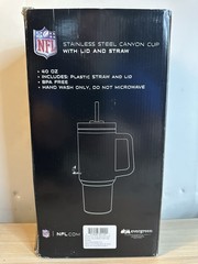 NFL Green Bay Packers Stainless Steel Canyon Cup with Lid and Straw 40oz