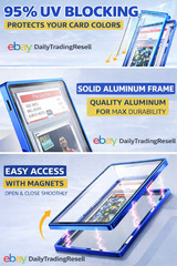 PSA Aluminum Magnetic Slab Case | Graded Card Guard Protector CGC CSG AGS Cards