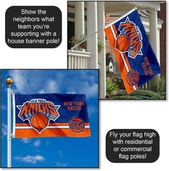 New York Knicks Dual Logo Indoor Outdoor Flag Banner