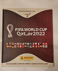 Panini World Cup Qatar 2022 Blue Parallel HARDCOVER ALBUM + COMPLETE STICKER SET