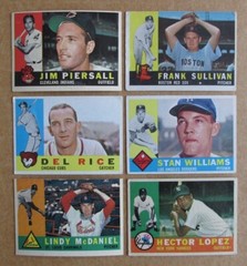 1960 TOPPS BASEBALL #1-270 CARD SINGLES COMPLETE YOUR SET U-PICK UPDATED 5/20
