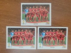 3 2014 Panini FIFA World Cup Brazil Album Stickers Team España Spain #109