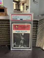 1961-62 Fleer Elgin Baylor #3 (RC) PSA 4 In Action