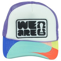 2026 FIFA World Cup Foam Trucker Cord We Are 26 CAN MEX USA White Purple Hat Cap