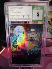 2020 Panini Illusions Retail Justin Herbert (RC) Rookie Card CSG 9 Mint LOW POP