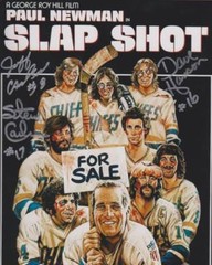 REPRINT — HANSON BROTHERS Slapshot Charlestown Chiefs 8 x 10 Photo Poster RP