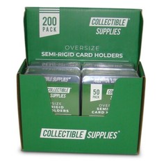 200 TALL Semi-Rigid Card Holders Oversize for sending Graded Cards with 1/2″ Lip