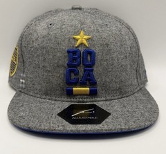 BOCA Juniors Soccer Fi Collection Adjustable Men’s Snapback Hat Cap Gray NWT