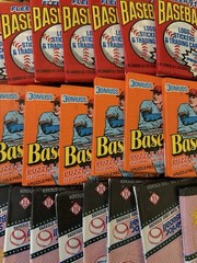 Baseball Card Packs — Unopened Packs from Vintage Box 50 Cards In Sealed Packs