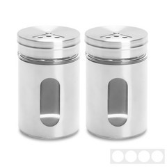 YACEYACE Stainless Spice and Salt Shakers with 2.2″ x x 3.15″, Original