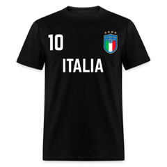 Soccer Italy #10 shirt Italia fans support Football T-shirt
