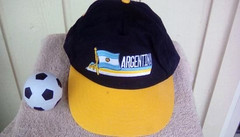 *NEW* ARGENTINA COPA MUNDIAL FIFA WORLD CUP & COPA AMERICAS CHAMPS CAP HAT MESSI