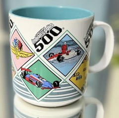 90’s Indianapolis 500 Motor Speedway Souvenir Coffee Mug 10oz Ceramic FREE ship
