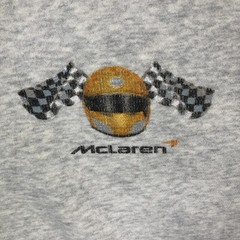 McLaren Formula 1 Team Sweatshirt Mens S Gray Racing Oversized Crewneck