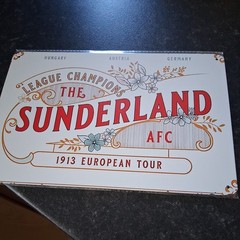 Sunderland afc tin sign 20cm x 30cm remember the days of glory in 1913