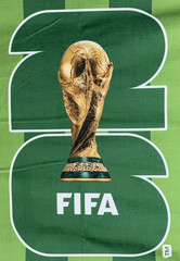 FIFA World Cup 2026 Picnic Blanket Towel Outdoor Trophy Official Souvenir New
