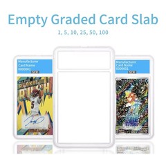 Empty Graded Card Slab Case – Snap Fit Holder for Pokémon, TCG, etc — Clear
