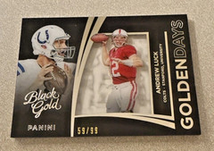 2015 Panini Black Gold — Golden Days Andrew Luck #GDA-30 White Gold /99