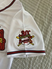 Chipper Jones Atlanta Braves 1995 World Series Home White Jersey Men’s
