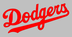 LA Dodgers Vinyl Decal Sticker — You choose color and size