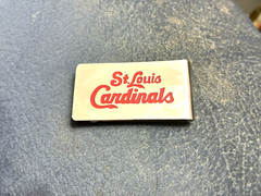 St. Louis Cardinals Money Clip, Sponsored by Macy’s (on back) 2″ x 1″