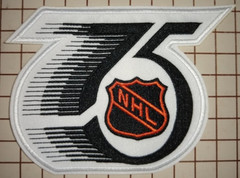 National Hockey League~NHL~75th Anniversary Embroidered Patch~5 1/8″ x 3 3/4″