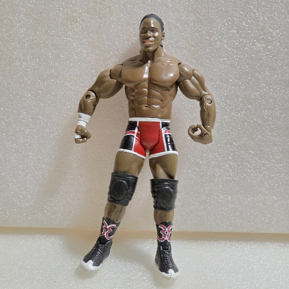 JAKKS Pacific WWE Elijah Burke 2004 Red & Black Wrestling Action Figure 7″