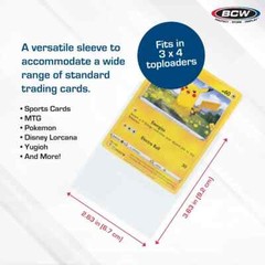 50 packs of 100 (5000) BCW Clear Standard Sized Card Sleeves