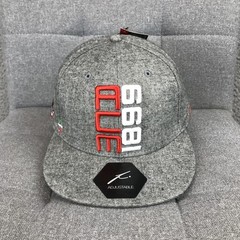 AC Milan Hat Cap Snap Back Mens One Size Gray Soccer Club 1899 Fi Collection
