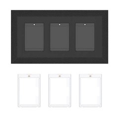 US Wall Mount Trading Card Display Frame 35pt UV Protection Magnetic Card Holder
