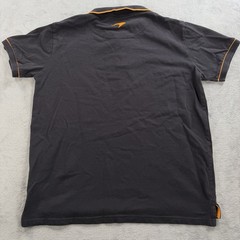McLaren Formula 1 Team Polo Shirt Mens M Jack Daniels F1 Racing Orange Stretch