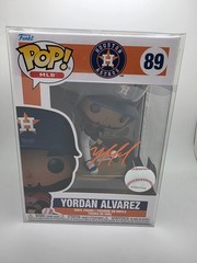 Yordan Alvarez Autograph Signed Funko Pop Beckett Certified Houston Astros MVP?