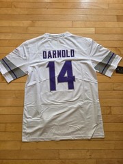 adult size old school vikings #14 sam darnold S-3XL no return nwt white