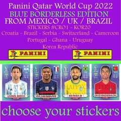 Panini World Cup QATAR 2022 — MEXICO/BRASIL Edition — Stickers #CRO1 — #KOR20