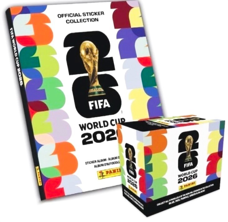 PRESALE Panini FIFA World Cup 2026 Stickers — Hardcover Album + 50 packet BOX