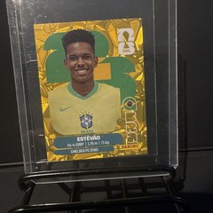 Estevao BRA20 Brazil Chelsea Gold Crumple Panini World Cup 2026