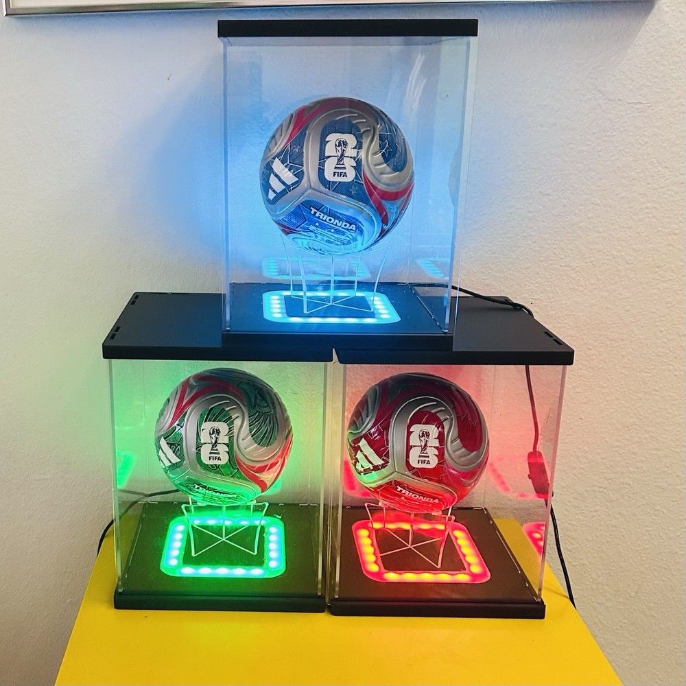 Trionda Mystery Mini World Cup Balls.USA, Mexico, Canada 3 ball set w/ LED cases
