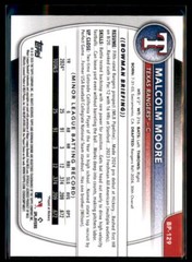 2025 Bowman Prospect Paper Malcolm Moore Texas Rangers #BP-129 5 Card Lot