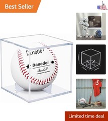 Elegant Stackable Baseball Display Case — 3.15” Acrylic Holder for Memorabilia