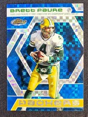 2006 Topps Finest Blue X-Fractor Brett Favre Packers HOF #d 46/150 #BF10