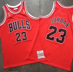 Chicago Bulls Michael Jordan NBA Finals vintage red basketball jersey