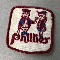 Vintage Baseball Philadelphia Phillies Sew On patch 6cmx6cm 1971 Phil & Phyllis