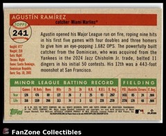 2025 Topps Chrome Platinum Anniversary Baseball #241 Marlins AGUSTIN RAMIREZ RC
