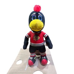 Bleacher Creatures Chicago Blackhawks Tommy Plush Mascot Doll 10 inch
