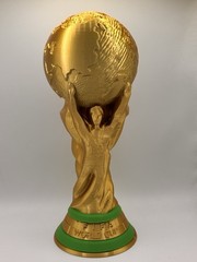 World Cup Trophy Replica Gold Soccer Award Football Cup Display Fan Gift