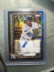 2025 Topps Chrome Gilded Collection Jazz Chisholm Gold/Blue Auto /50 Mint